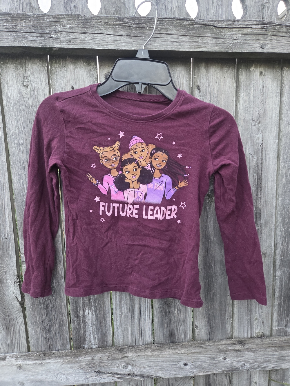 Childrens Place Future Leader Long-Sleeve Crewneck Shirt - Purple
